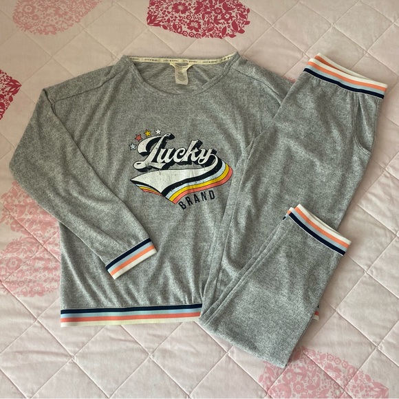 Lucky Brand Pants - Lucky Brand 2-Piece Grey Lounge Set Size S NWT